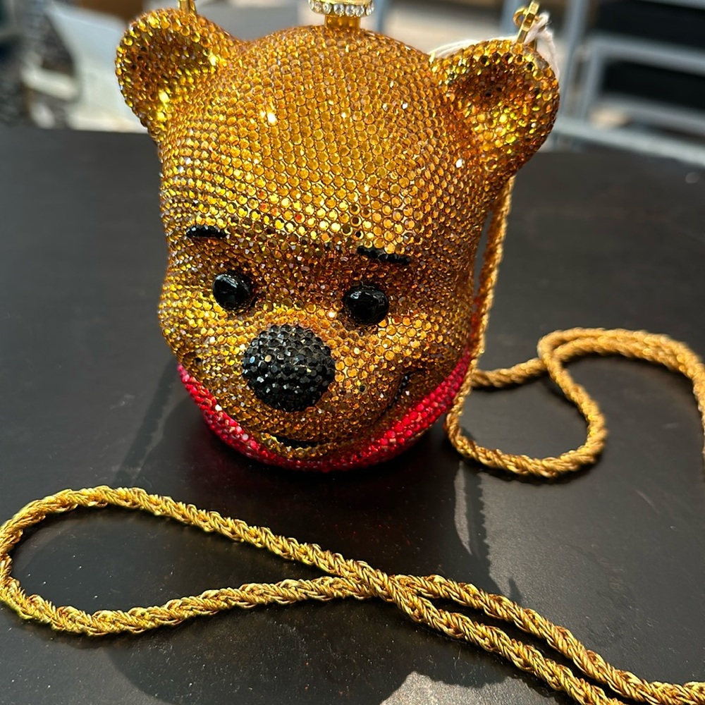 Katherine Baumann crystal Disney Pooh bear purse